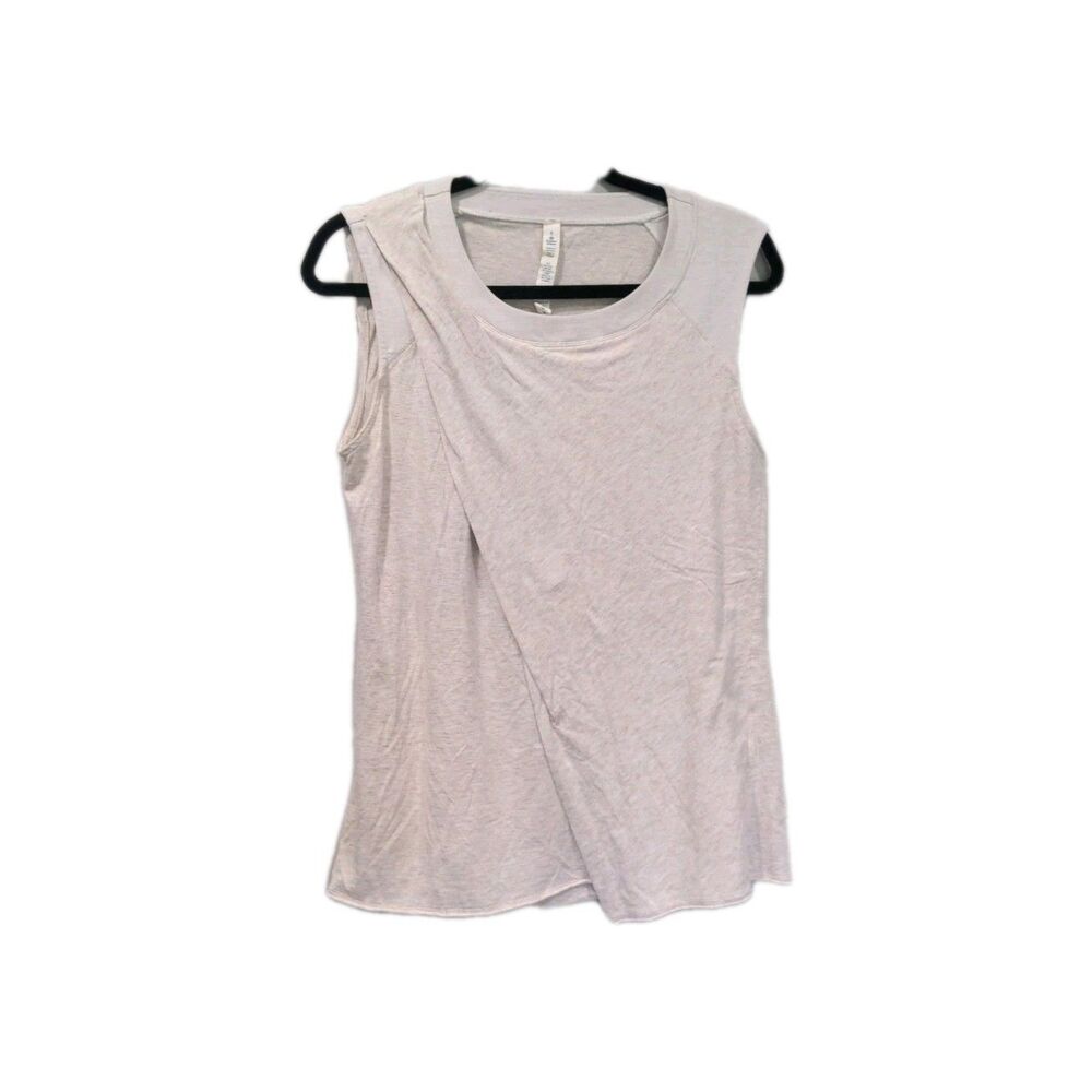 Lululemon Womens To Class Vitasea Drape Tank Size 6 Oatmeal Yoga Athleisure